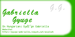 gabriella gyuge business card